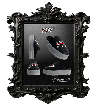 D3S3RT3D® — VII Commandment Slides - BLACK AND GREY