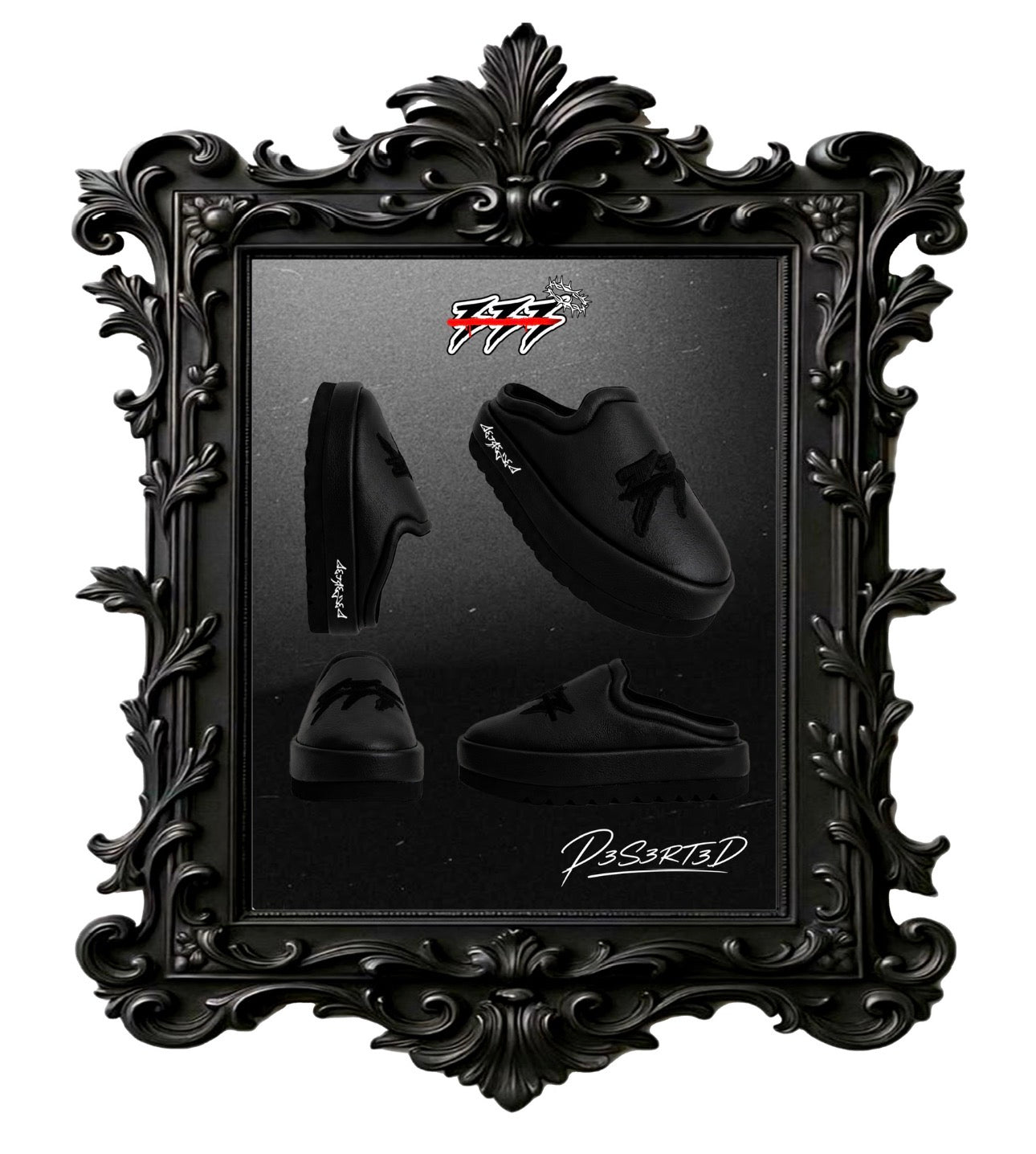 D3S3RT3D® — VII Commandment Slides - BLACK