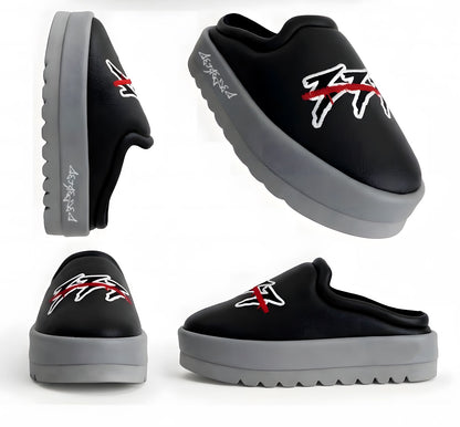 D3S3RT3D® — VII Commandment Slides - BLACK AND GREY